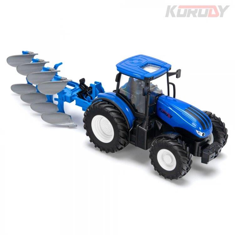 Korody Traktor med växelplog RC RTR 1:24