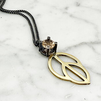 Halsband LEAFY Topaz