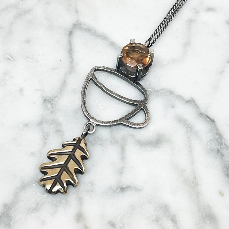 Collar LEAFY Topaz