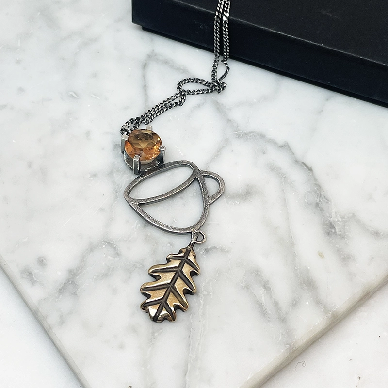 Collar LEAFY Topaz - 3