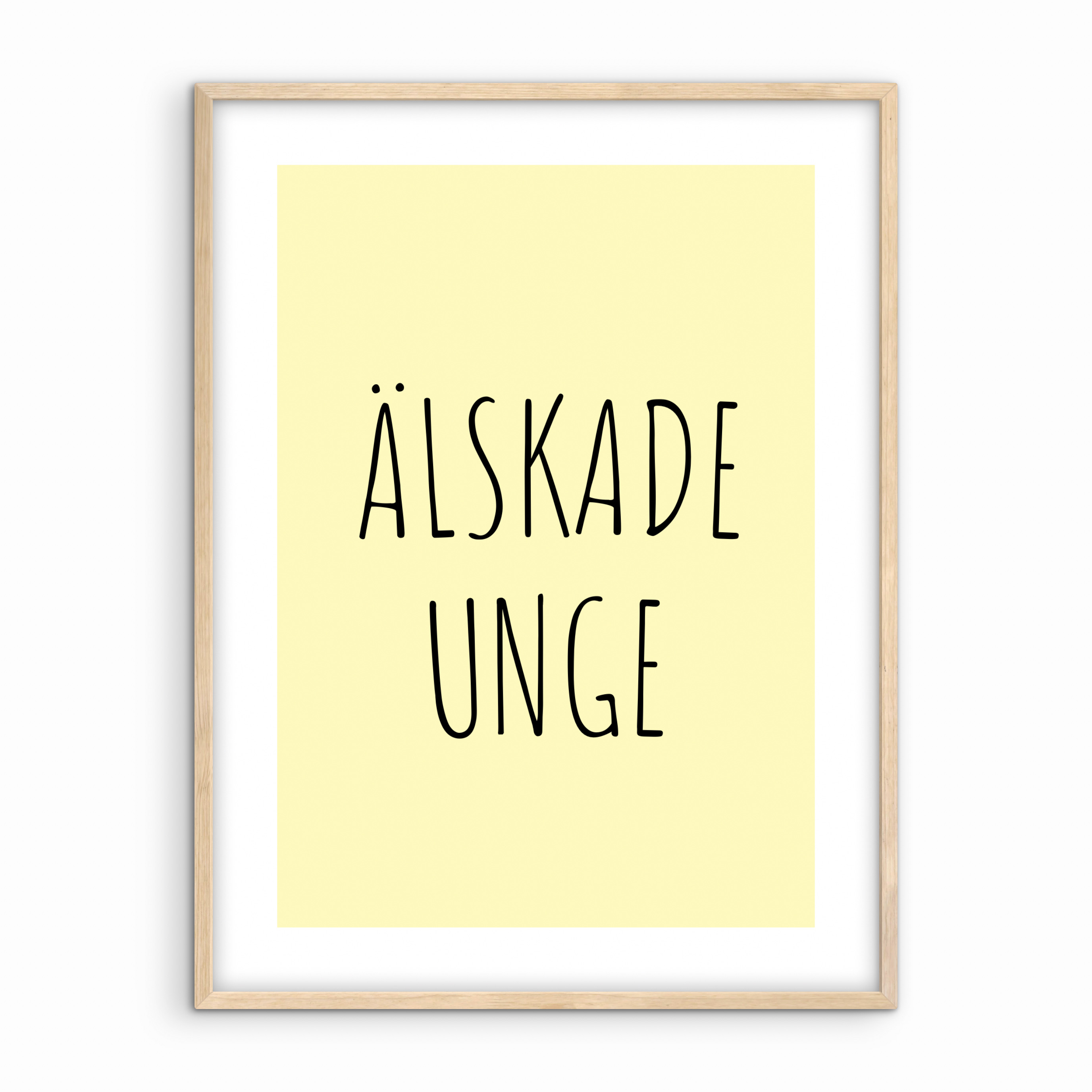 Älskade unge - Ljust gul