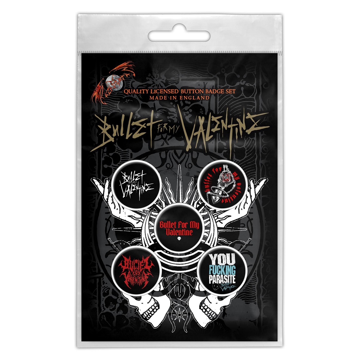 Bullet For My Valentine Logo Badge Pack