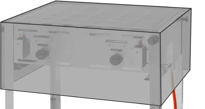 Covers for table grills HE-154717 &amp; HE-154878