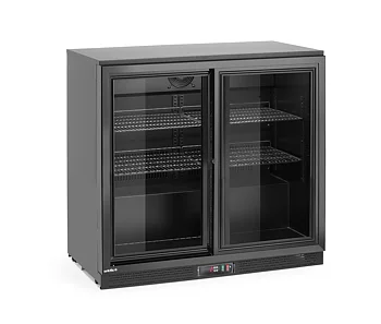Kylskåp Back bar, dubbla skjutdörrar 180L