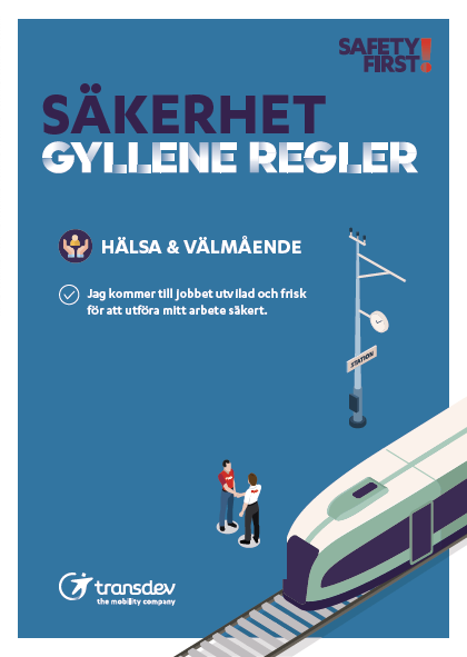 Affisch: Gyllene Säkerhetsregler - Hälsa & välmående