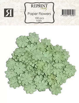 Pappersblommor 20 mm ljus grön 100-p