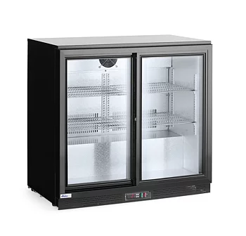Kylskåp Back bar, dubbla skjutdörrar180L
