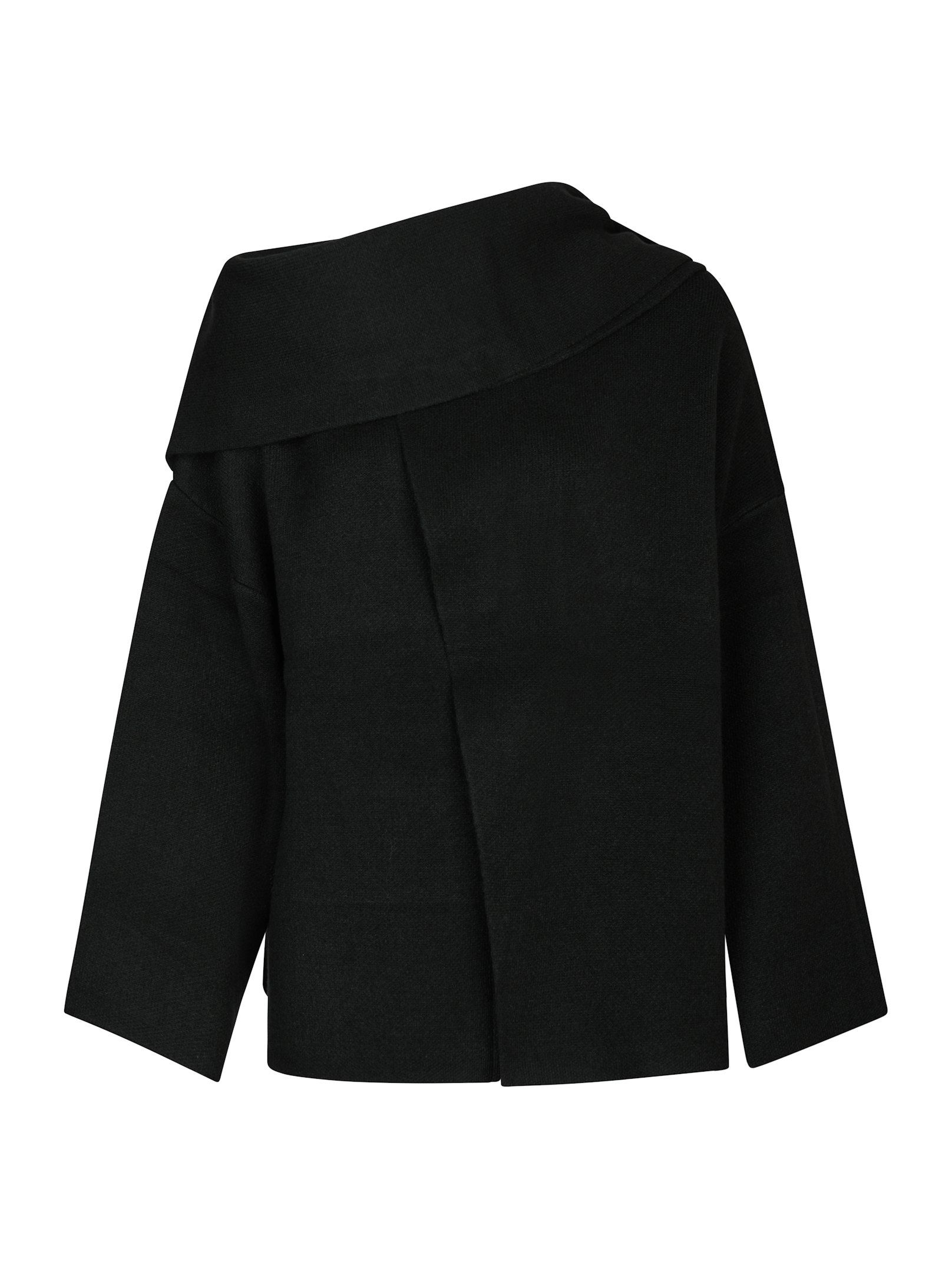 Neo Noir  - Wals Knit Scarf Blouse Black - 6