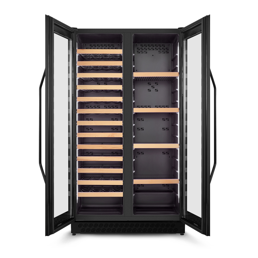 Caso WineChef Duo 122 Svart vinkylare - 3