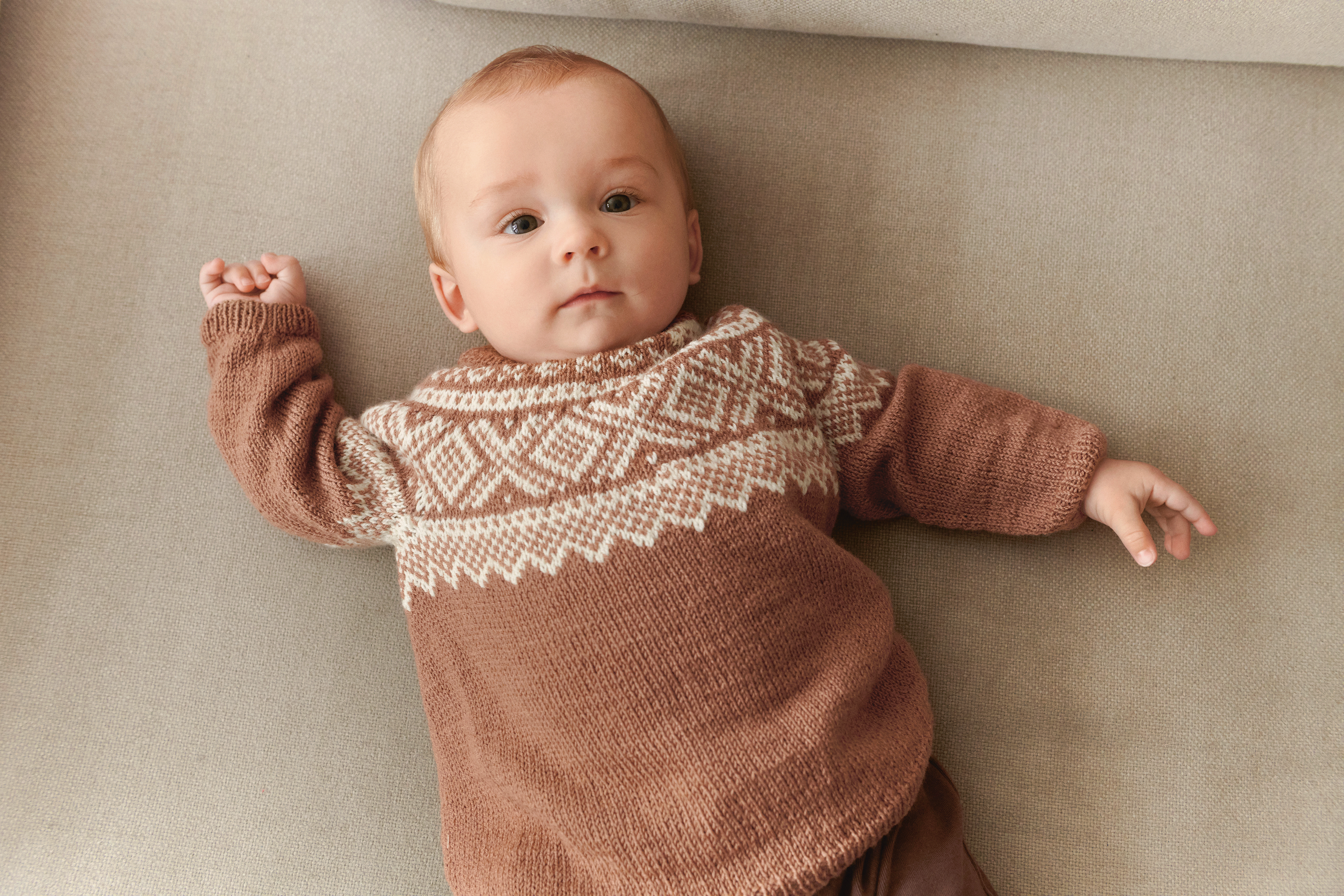 Sandnes Marius genser baby 2512_02 (28 m flerfärgsstick st 3) - 5
