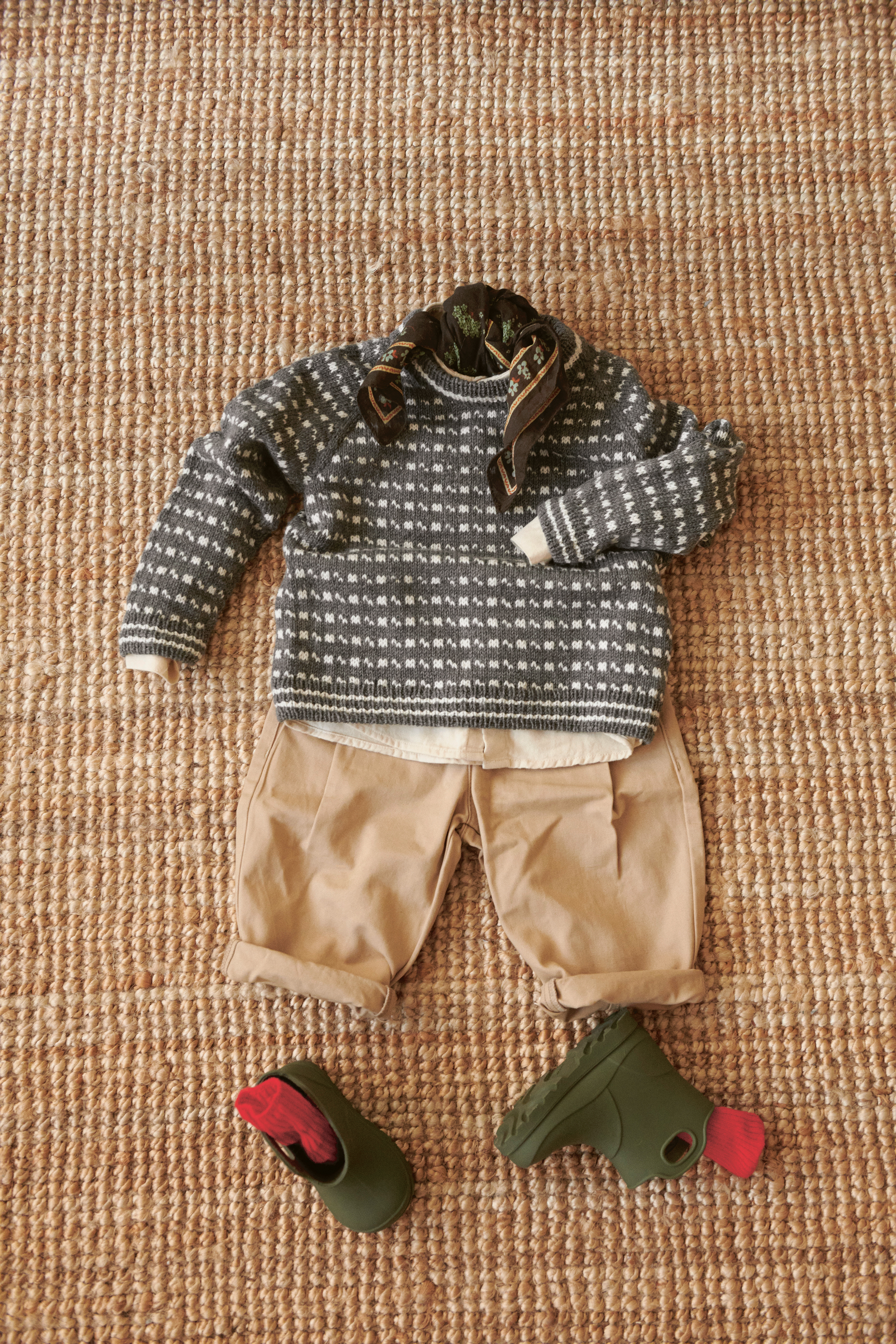 Sandnes Islender genser baby 2512_03 (27 m flerfärgsstick st 3) - 4