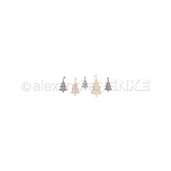 ALEXANDRA RENKE -Stanze 'Fröhliche, kleine Tannen-Anhänger' Die 'Happy little fir trailers'