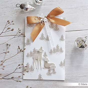 ALEXANDRA RENKE -Stanze 'Schichttier Rehkitz 2' Die 'Layer Animal Deer Kit 2'