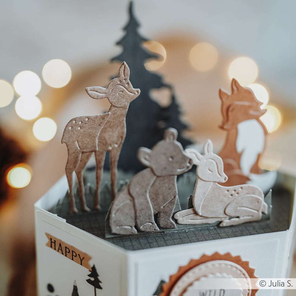 ALEXANDRA RENKE -Stanze 'Schichttier Rehkitz 2' Die 'Layer Animal Deer Kit 2' - 3