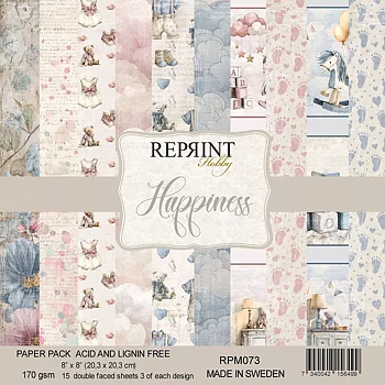  Reprint Happiness collection 8"x8"