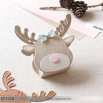 ALEXANDRA RENKE -Stanze 'Rentier-Box' Die 'Reindeer box'