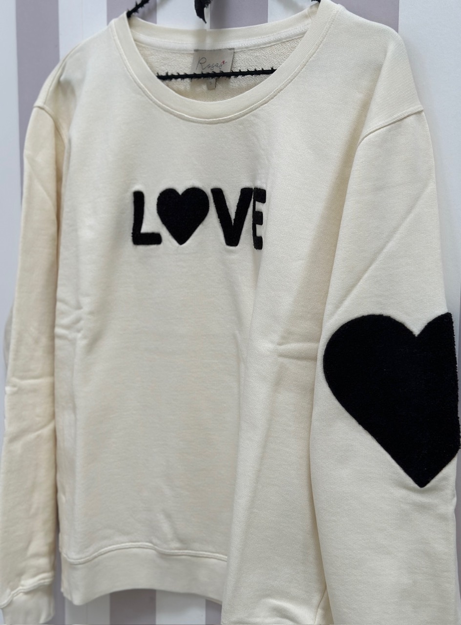 Sweatshirt love Snowwhite with black classic - 2