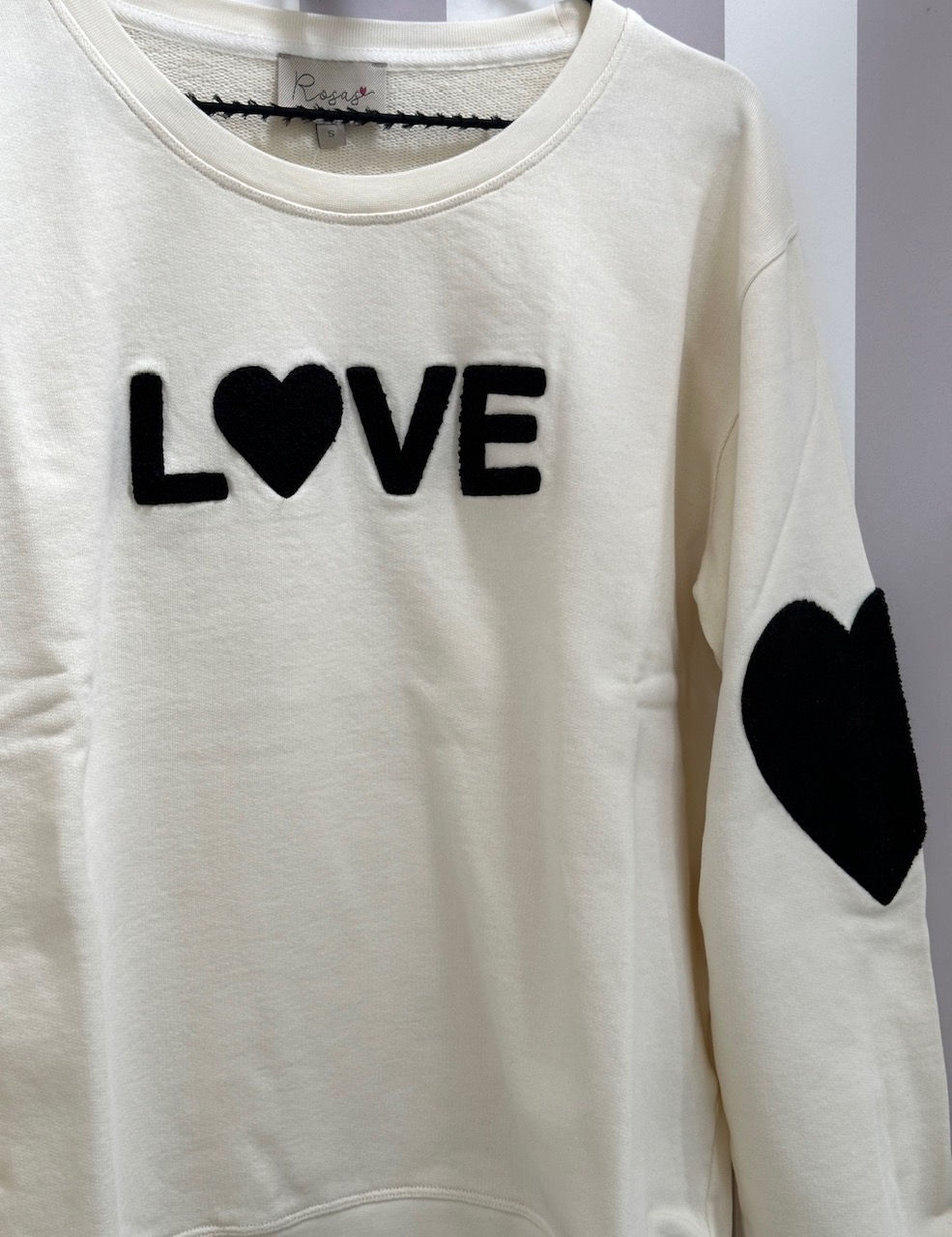 Sweatshirt love Snowwhite with black classic - 3
