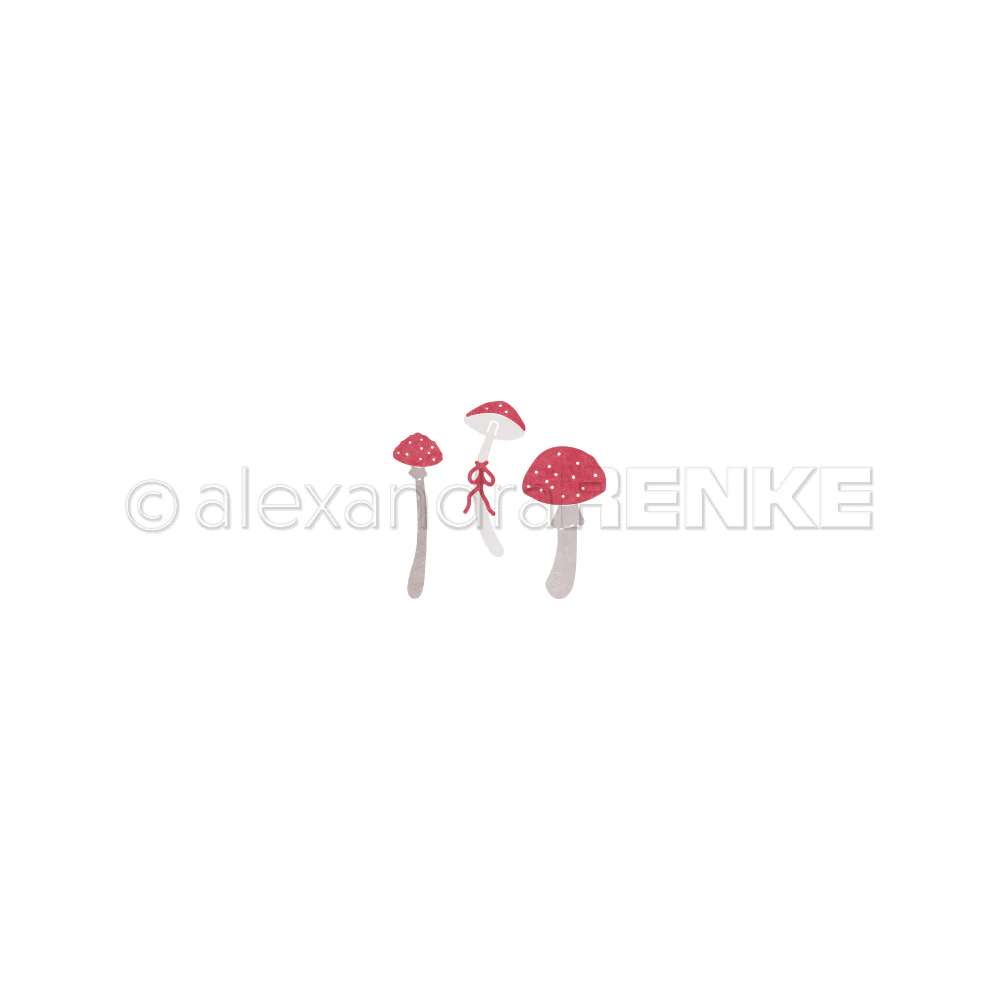 ALEXANDRA RENKE  -Stanze 'Glückspilze-Trio 2' Die 'Happy mushroom trio 2'