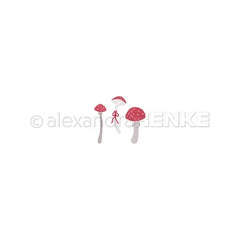 ALEXANDRA RENKE  -Stanze 'Glückspilze-Trio 2' Die 'Happy mushroom trio 2'