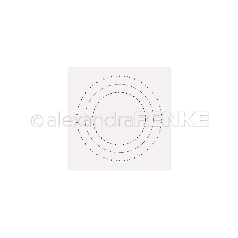 ALEXANDRA RENKE-Embossing Folder 'Pattern Circles Star Joy'
