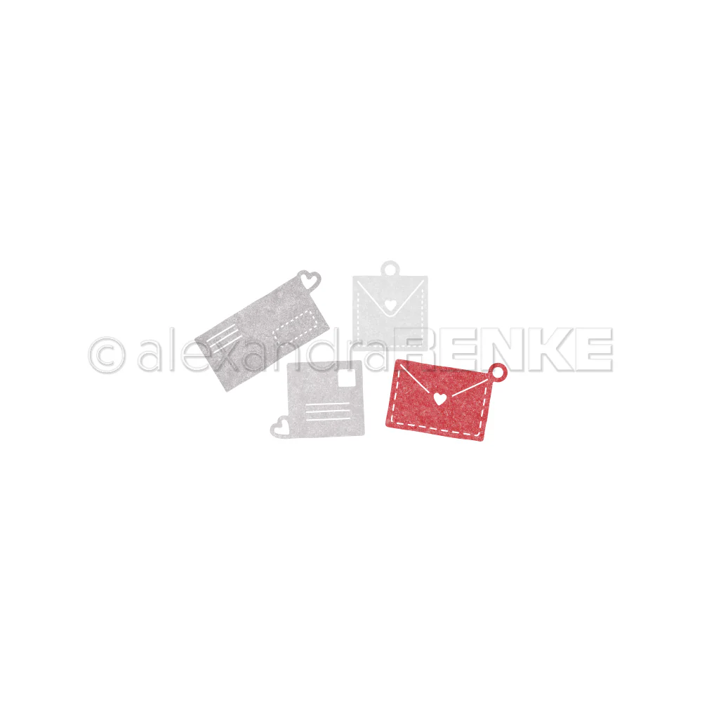 ALEXANDRA RENKE  -Stanze 'Briefe von Herzen Set 1' Die 'Letters from heart set 1'