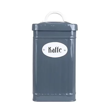 Plåtburk till kaffe Hugo Blå rektangulär