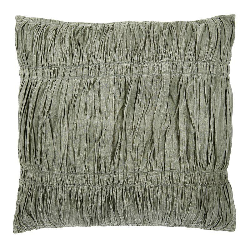 Kuddfodral 45x45 - Crinkled Grey/green - 3