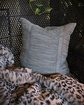 Kuddfodral 45x45 - Crinkled Grey/green