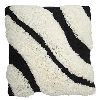 Kuddfodral 50x50 - Wool black/white