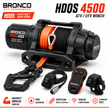 Bronco HDCS 4500 lbs ATV & UTV Vinsch med Syntetlina