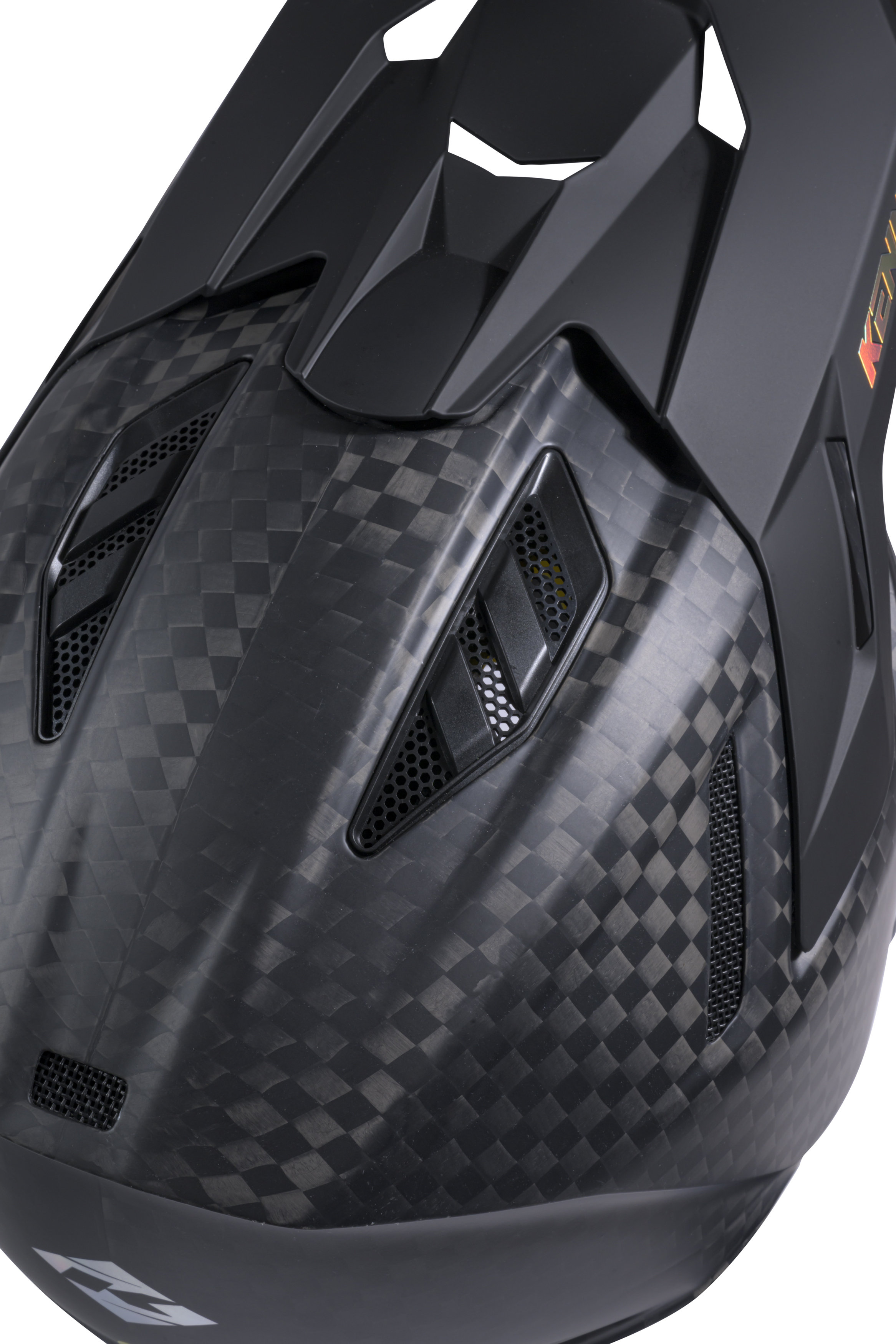 KENNY TITANIUM CARBON HELMET BIG CARBON MATT HOLOGRAPHIC - 8