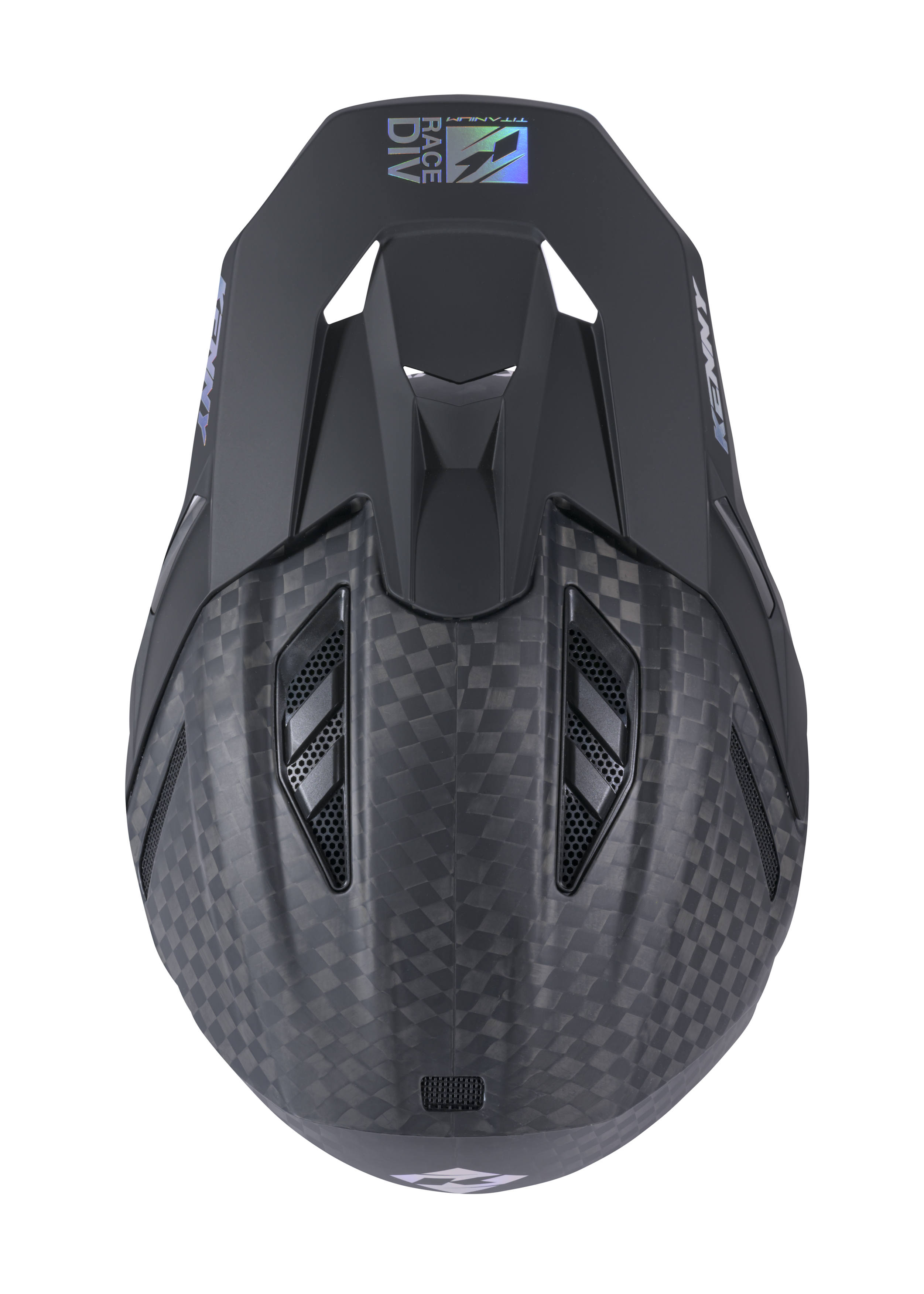 KENNY TITANIUM CARBON HELMET BIG CARBON MATT HOLOGRAPHIC - 4