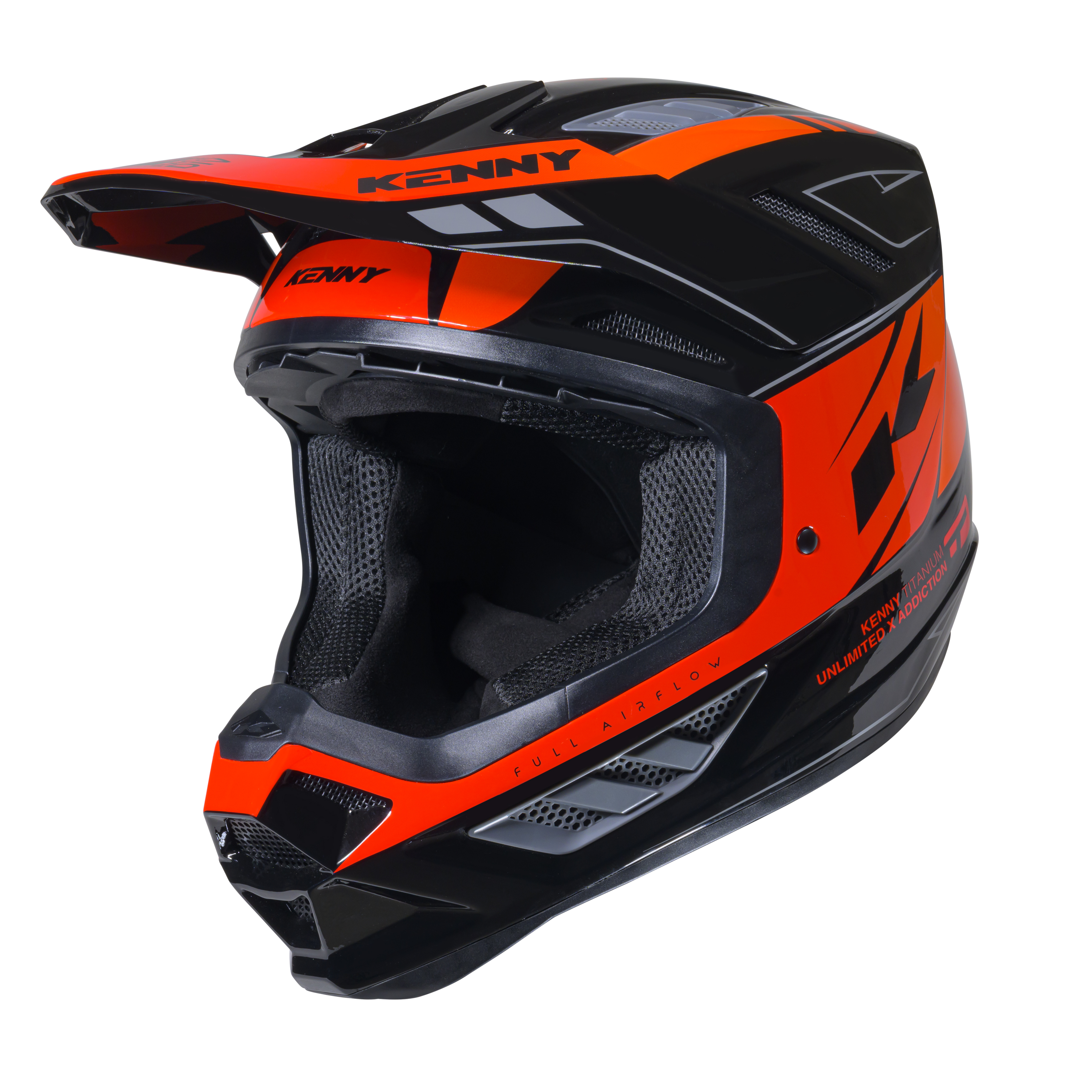 KENNY TITANIUM GRAPHIC HELMET BLACK ORANGE GRADIENT