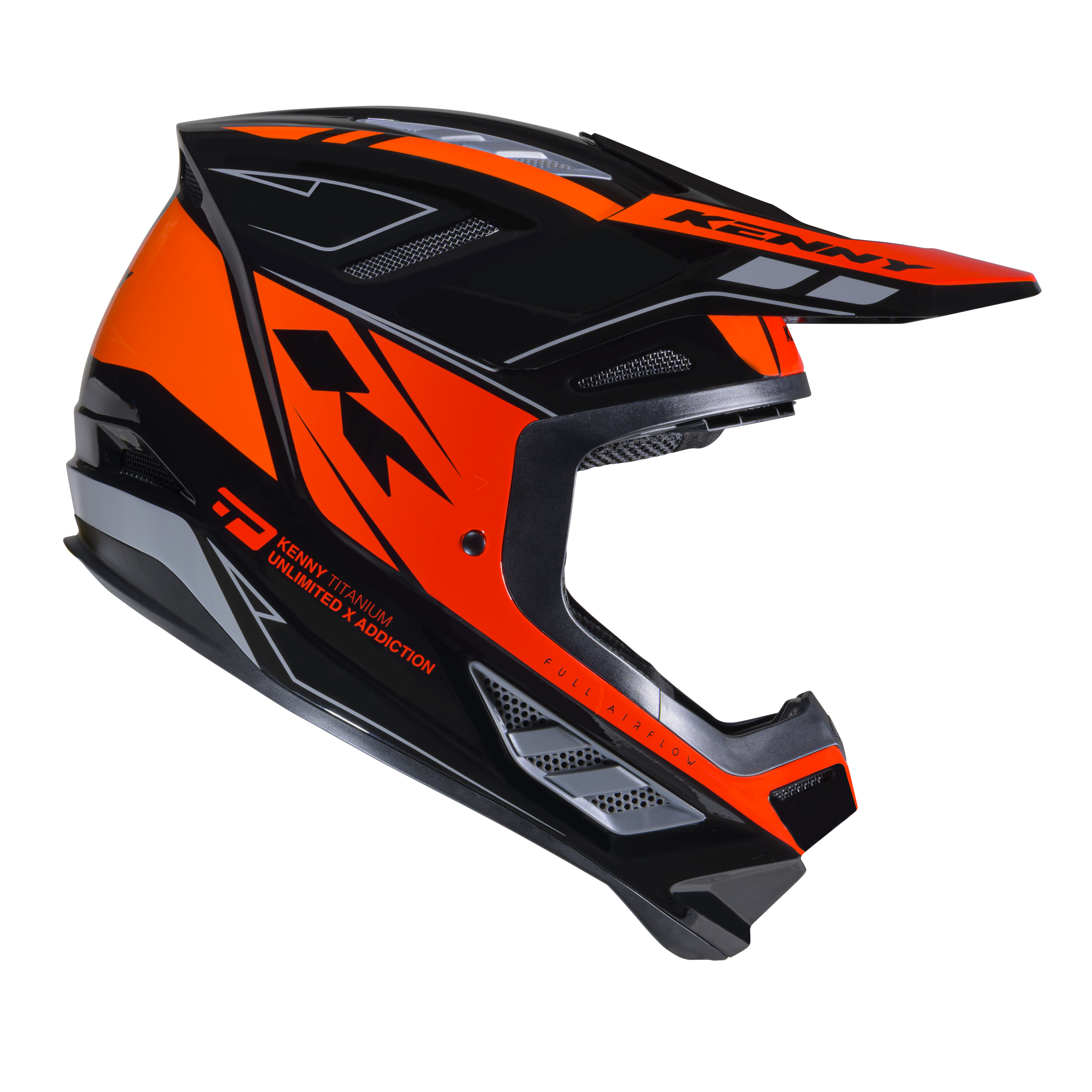 KENNY TITANIUM GRAPHIC HELMET BLACK ORANGE GRADIENT - 2