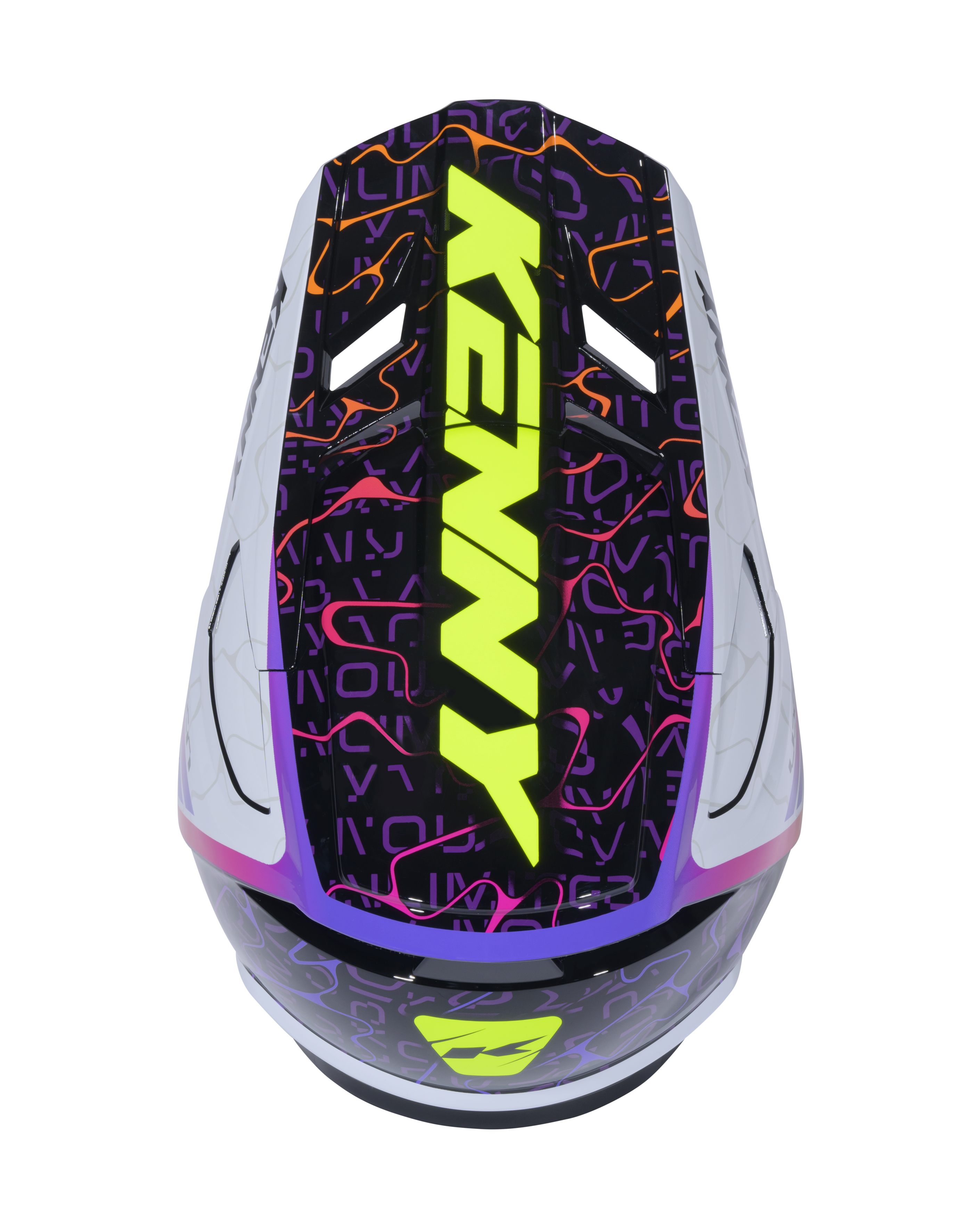 KENNY PERFORMANCE HELMET GRAPHIC + WAVE BLACK WHITE - 4