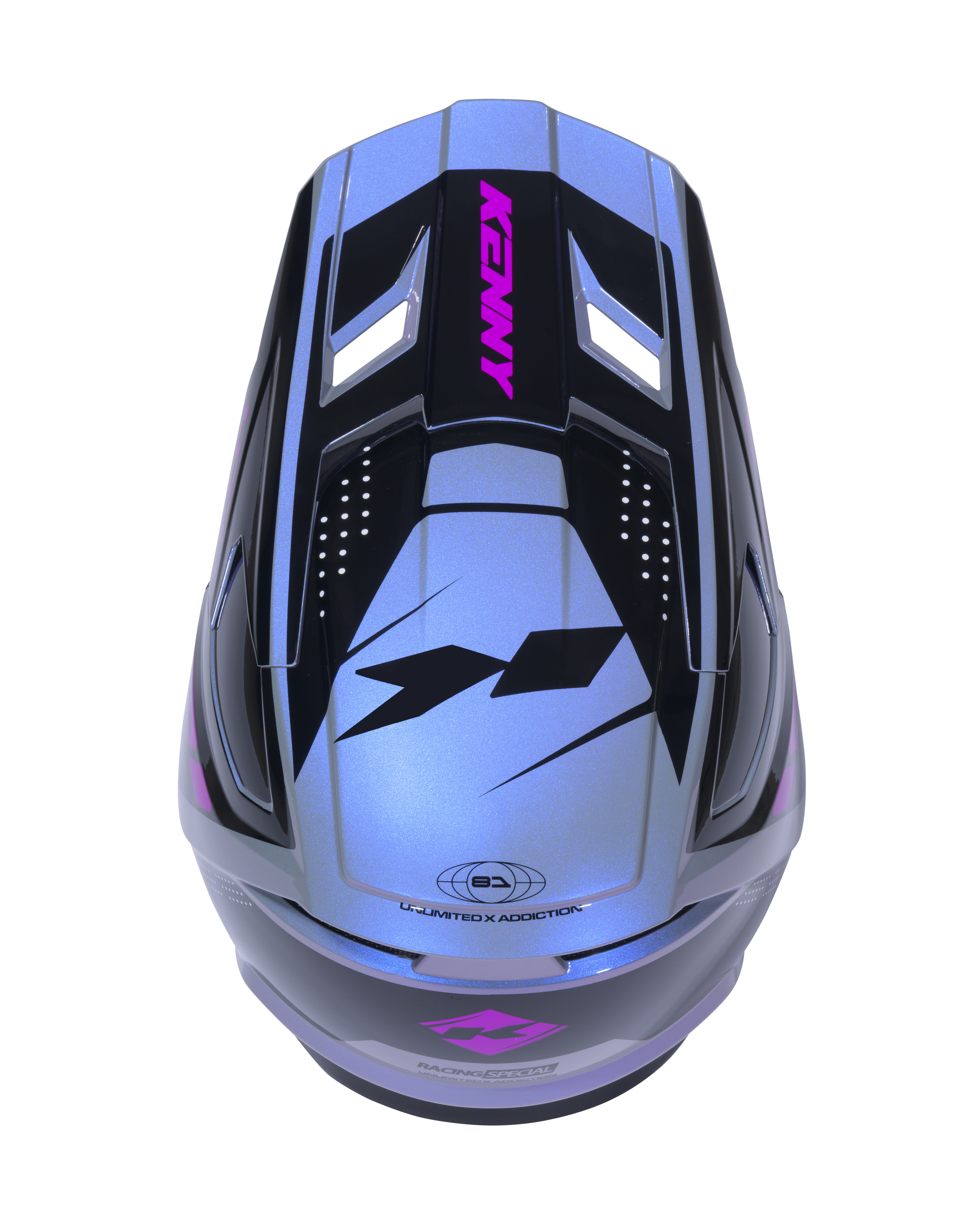 KENNY PERFORMANCE GRAPHIC HELMET DIAMOND PURPLE - 4