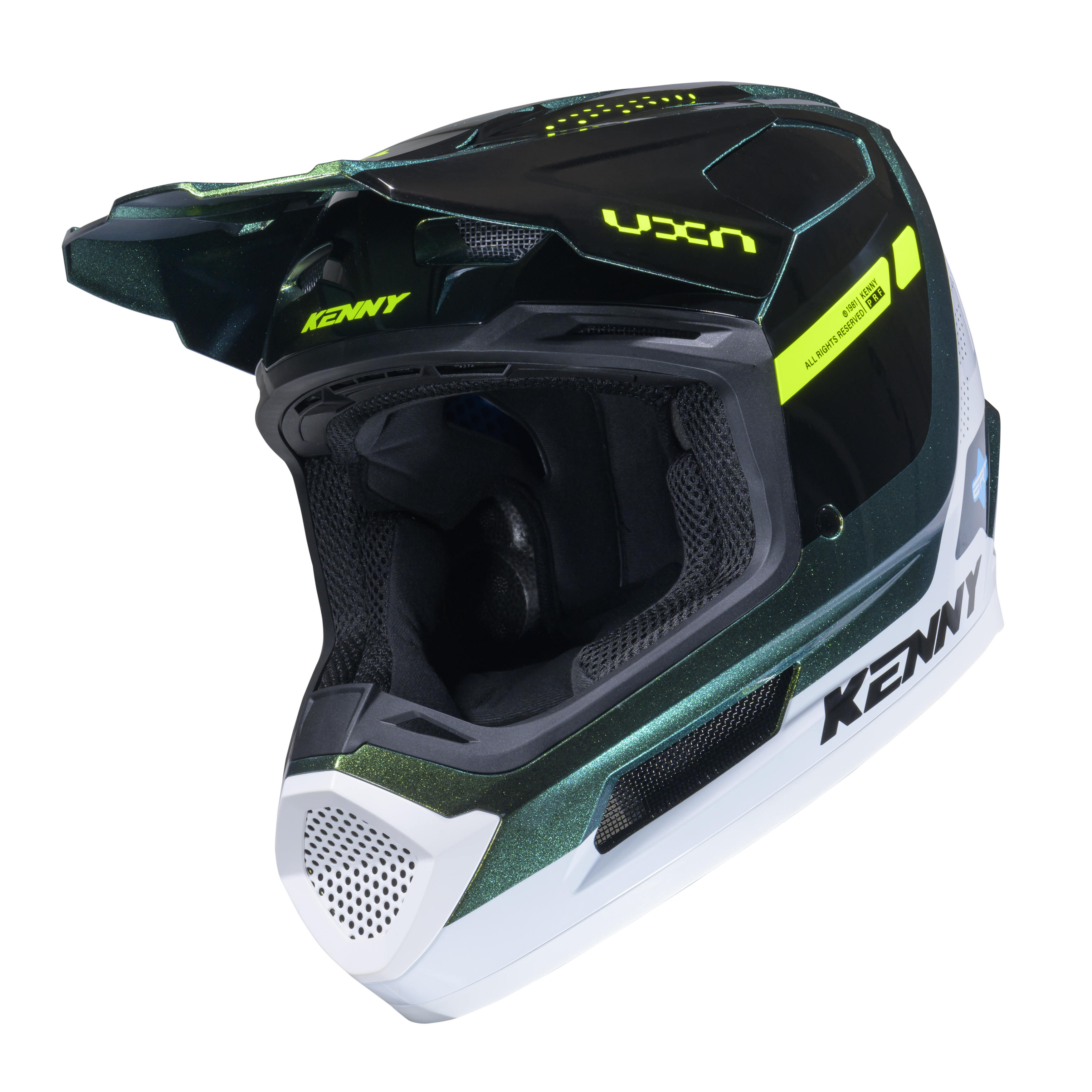 KENNY PERFORMANCE GRAPHIC HELMET GREEN DIAMOND RACING SPE
