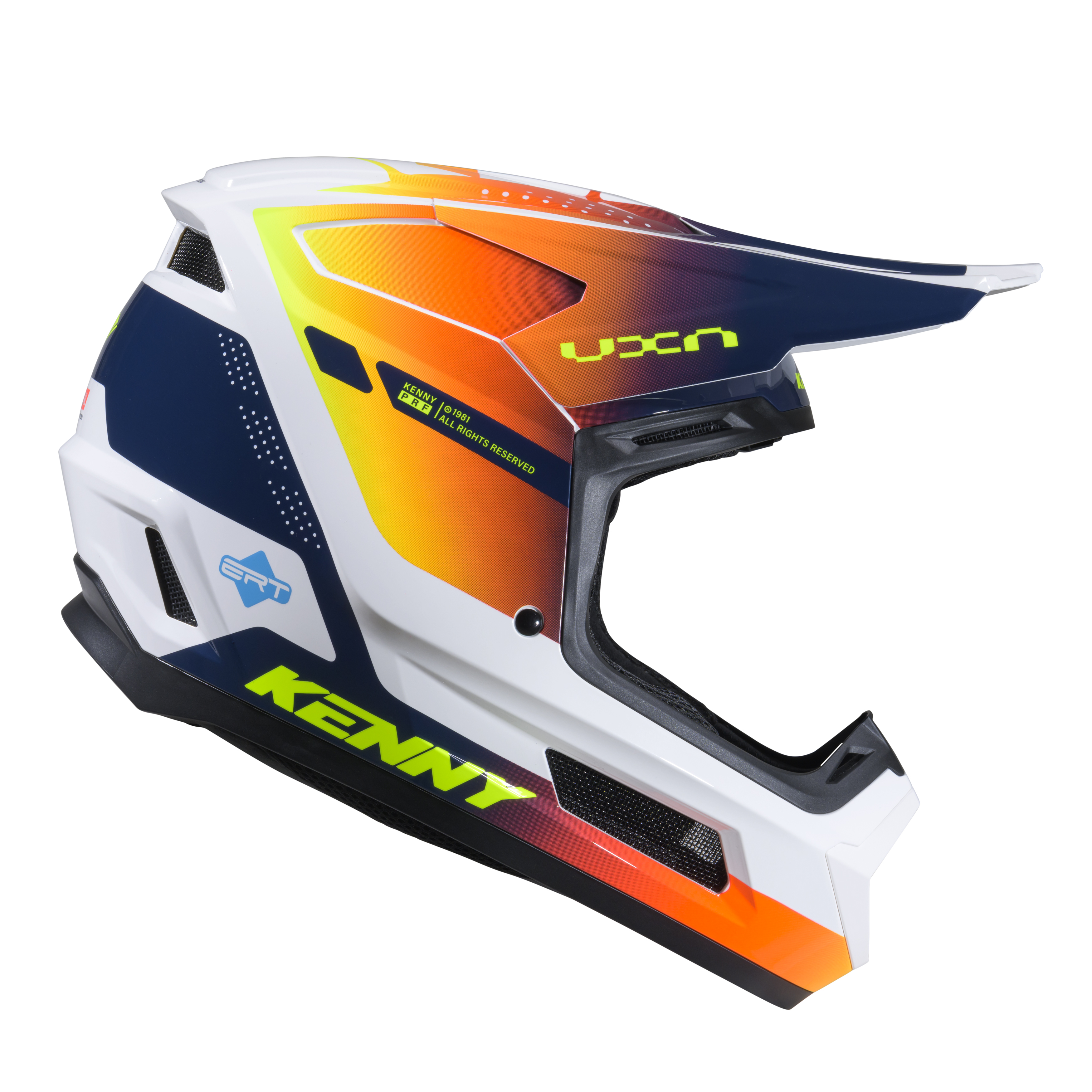 KENNY PERFORMANCE GRAPHIC HELMET NAVY ORANGE RACING SPE - 2