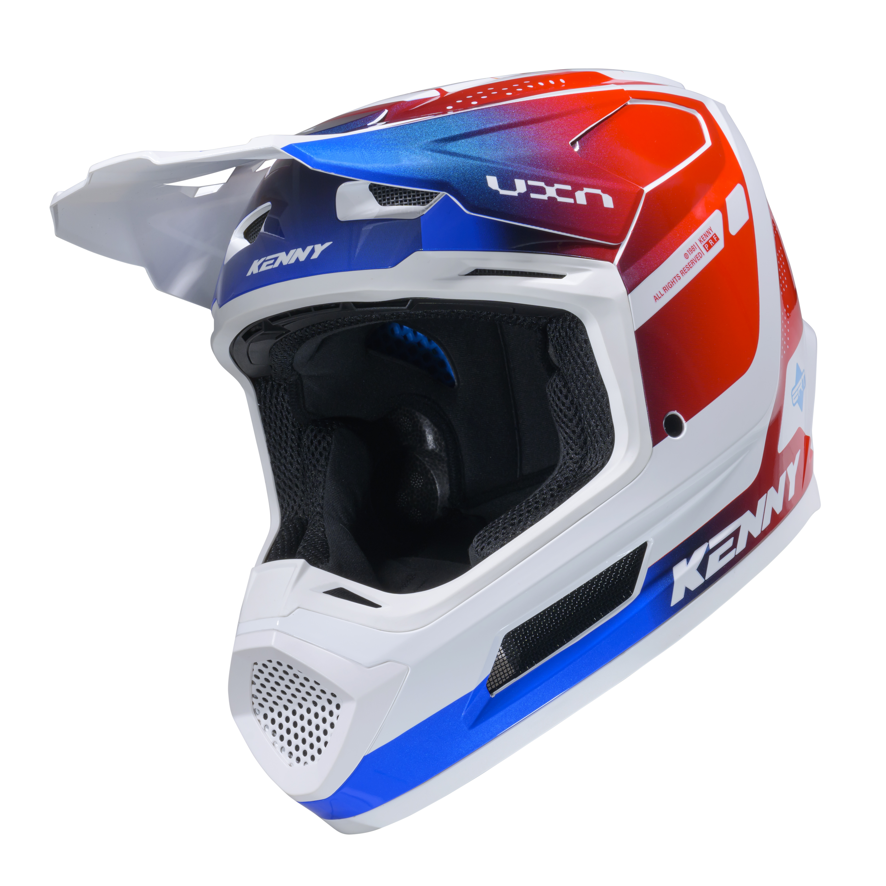 KENNY PERFORMANCE GRAPHIC HELMET RED BLUE RACING SPE