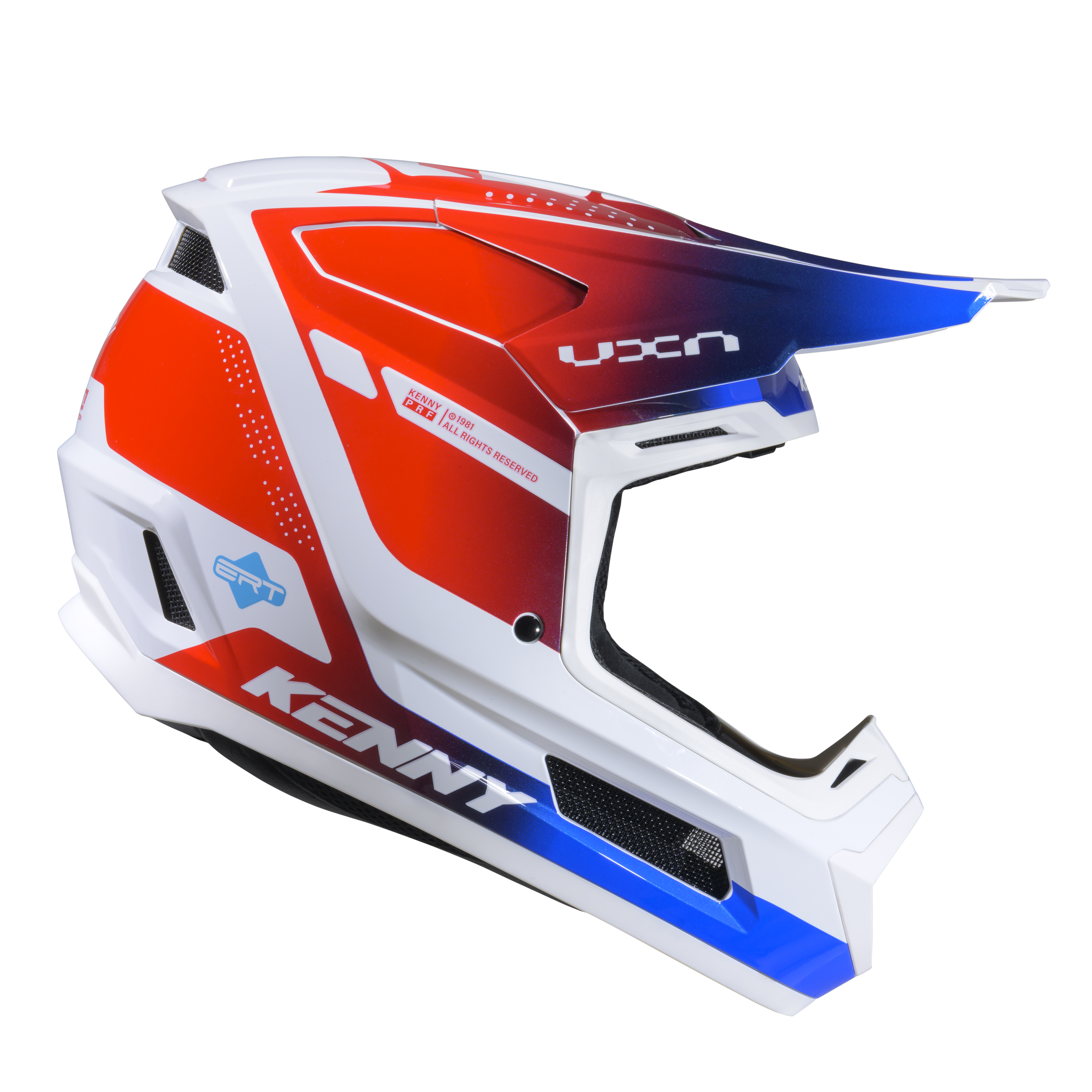 KENNY PERFORMANCE GRAPHIC HELMET RED BLUE RACING SPE - 2