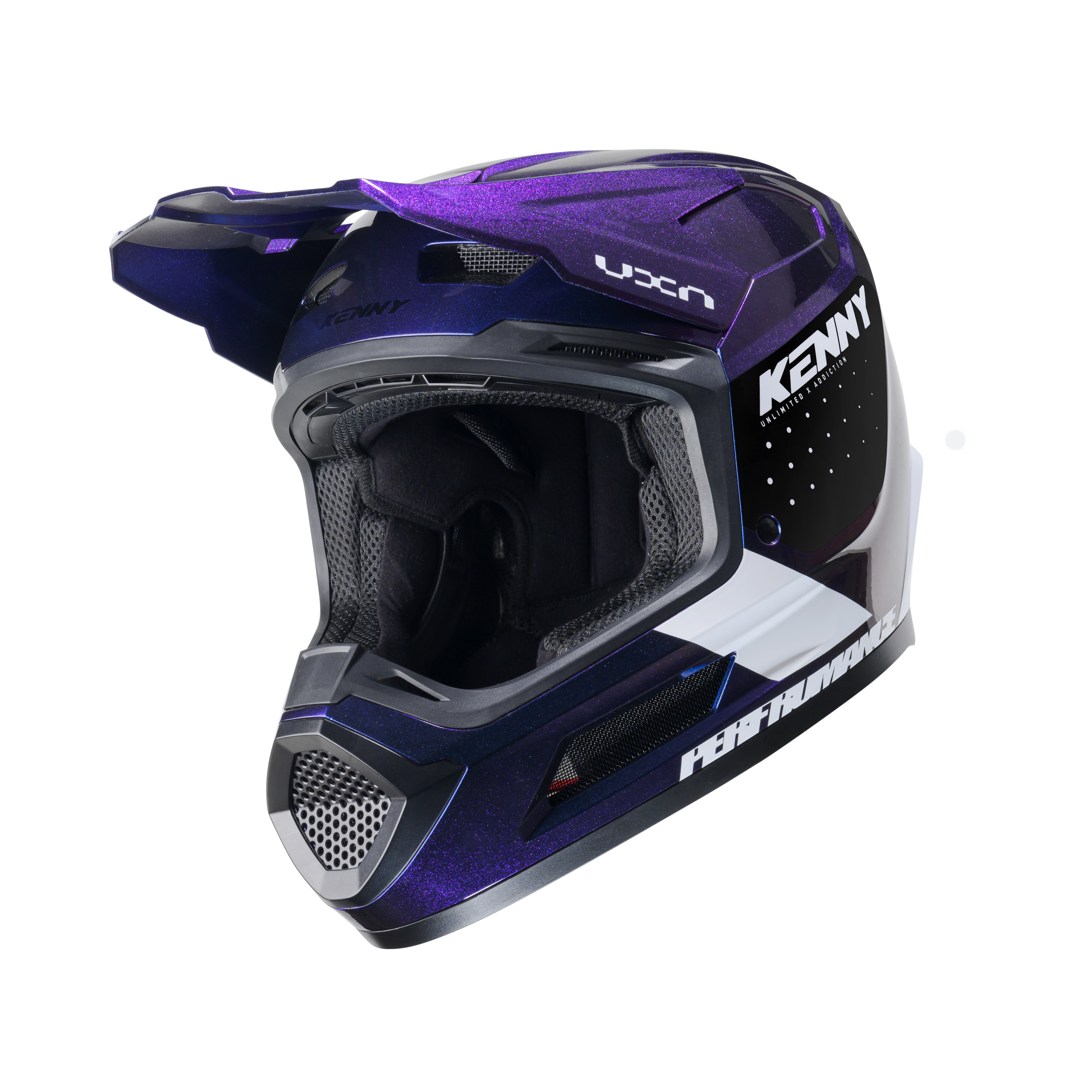 KENNY PERFORMANCE GRAPHIC HELMET NIGHT DIAMOND PEARL