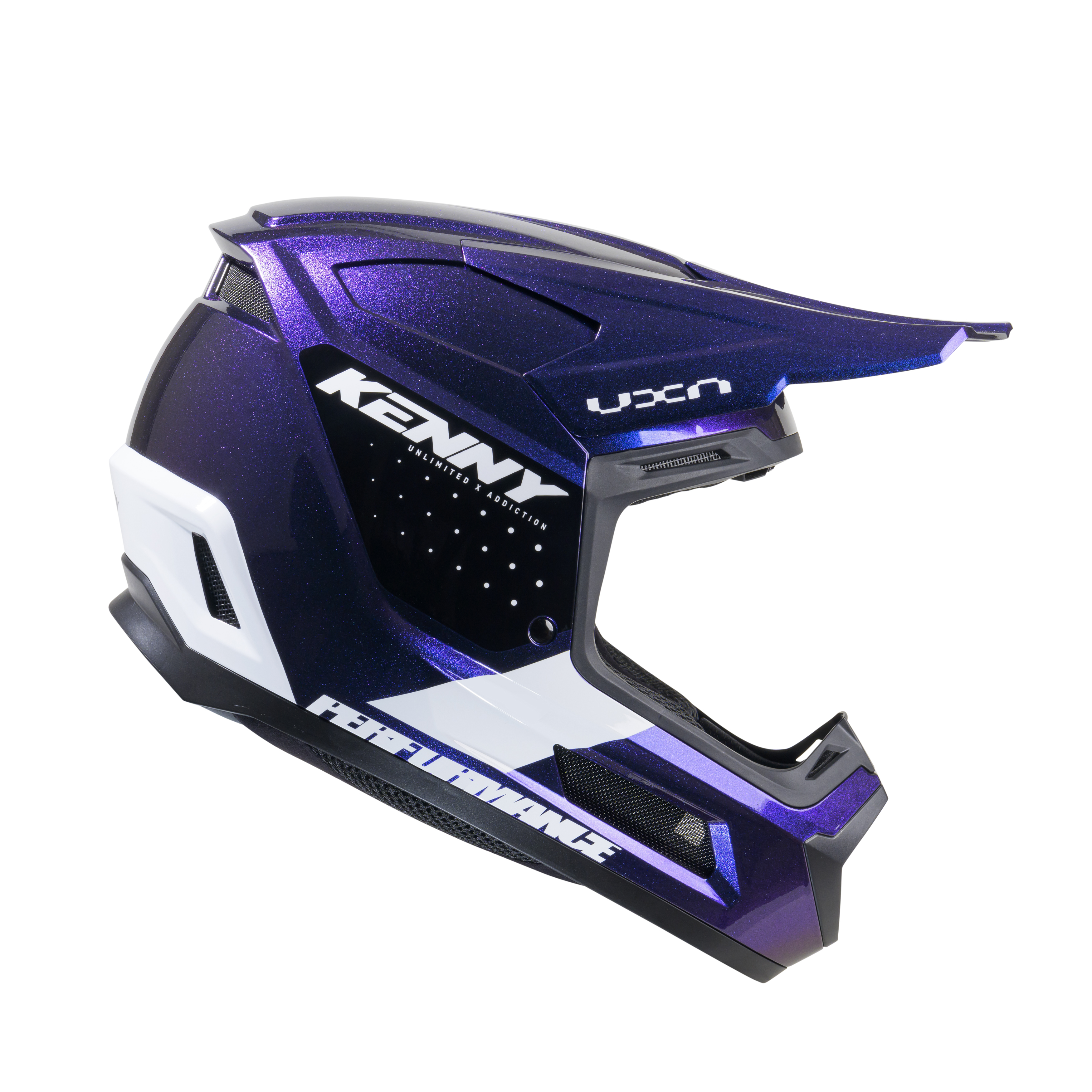 KENNY PERFORMANCE GRAPHIC HELMET NIGHT DIAMOND PEARL - 2