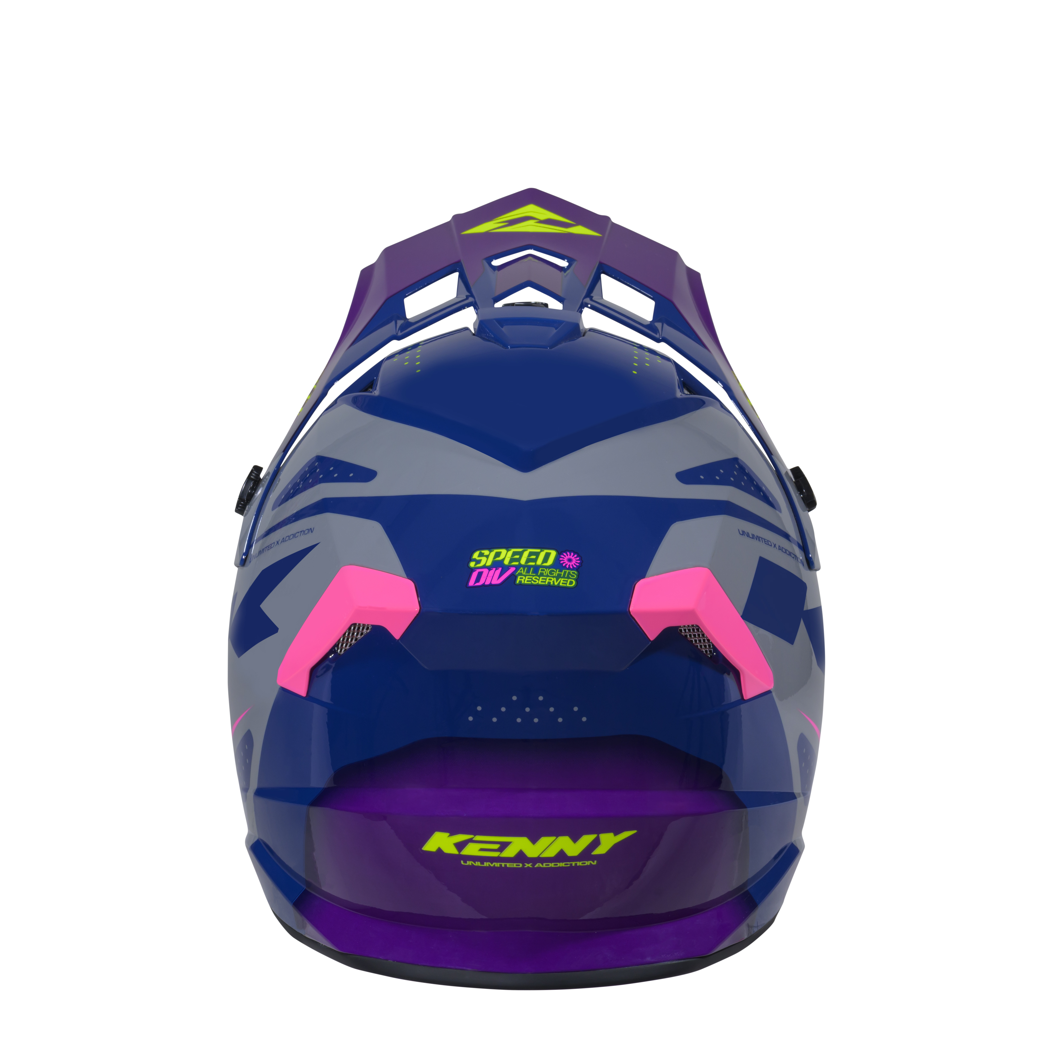 KENNY TRACK HELMET GRAPHIC DIV SPEED PURPLE PINK - 3