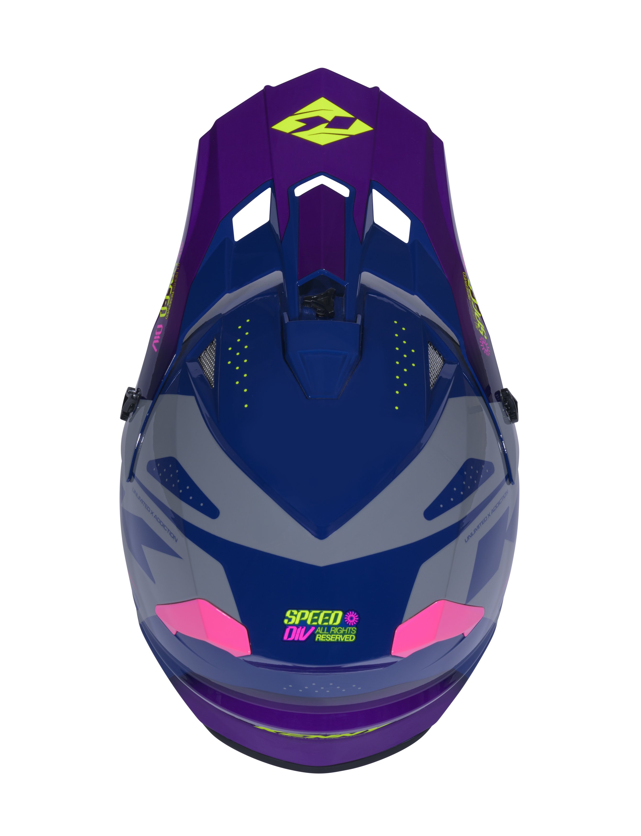 KENNY TRACK HELMET GRAPHIC DIV SPEED PURPLE PINK - 4