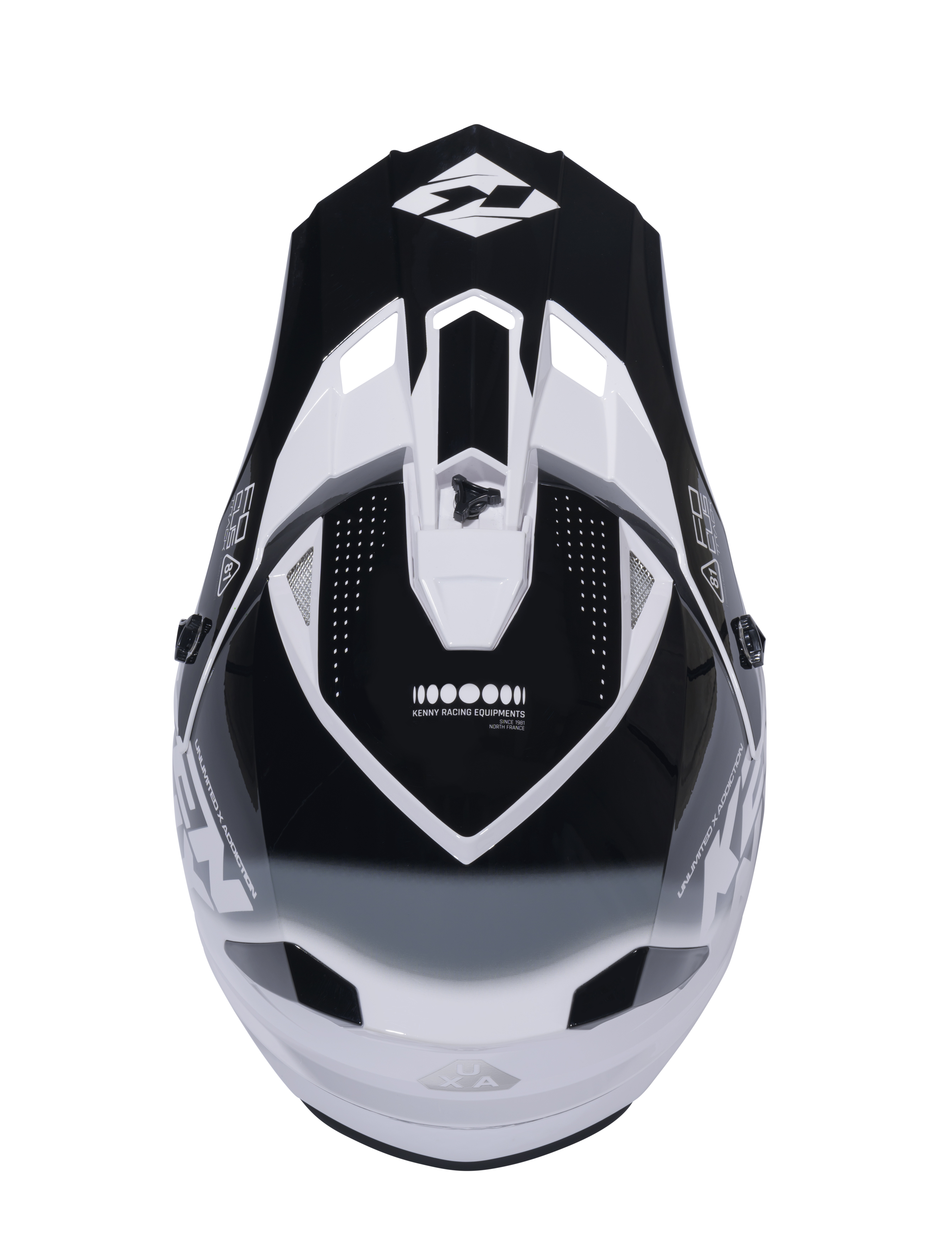 KENNY TRACK HELMET GRAPHIC FOCUS BLACK - 4