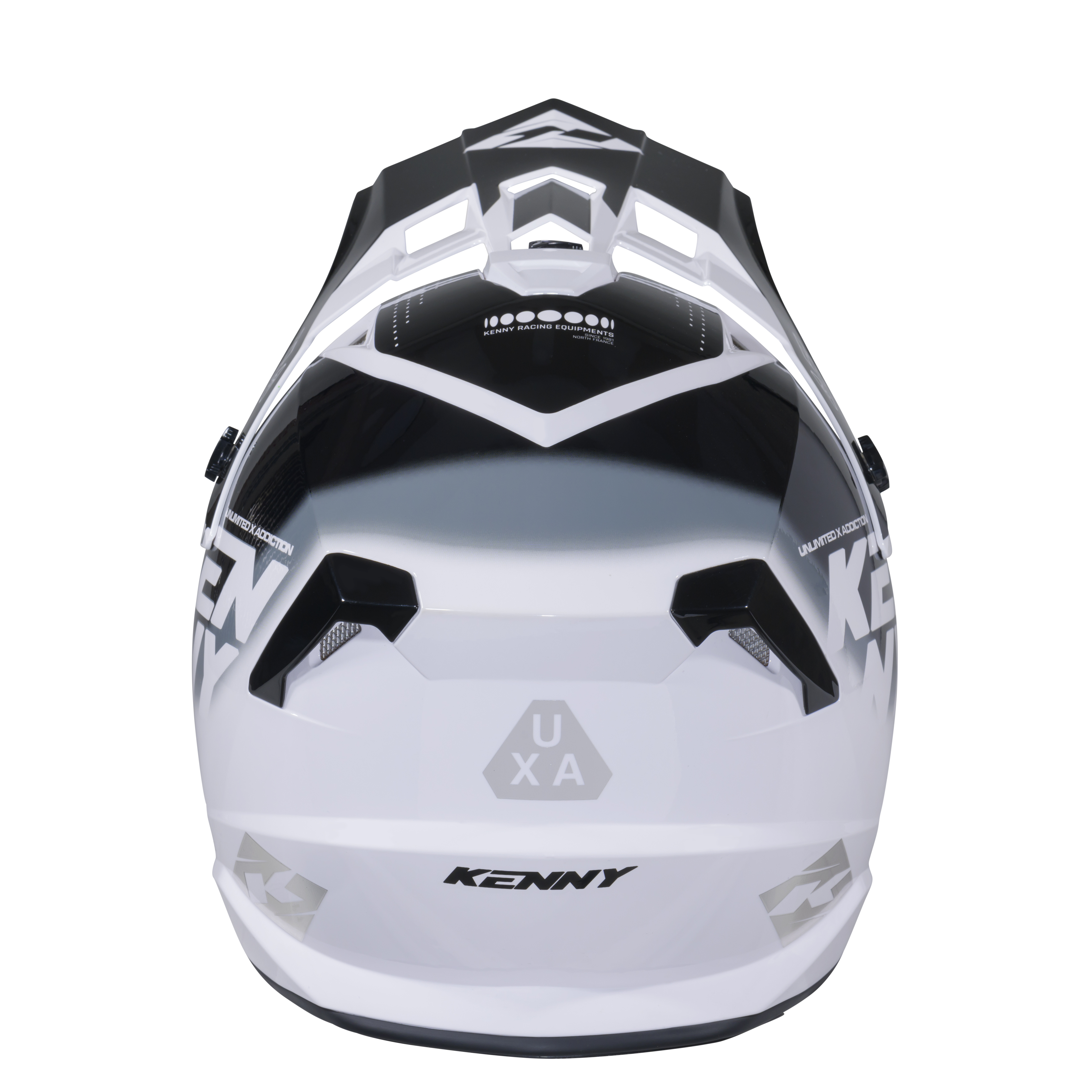 KENNY TRACK HELMET GRAPHIC FOCUS BLACK - 3