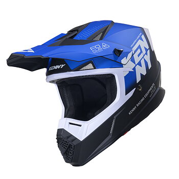 KENNY TRACK HELMET GRAPHIC FOCUS BLUE