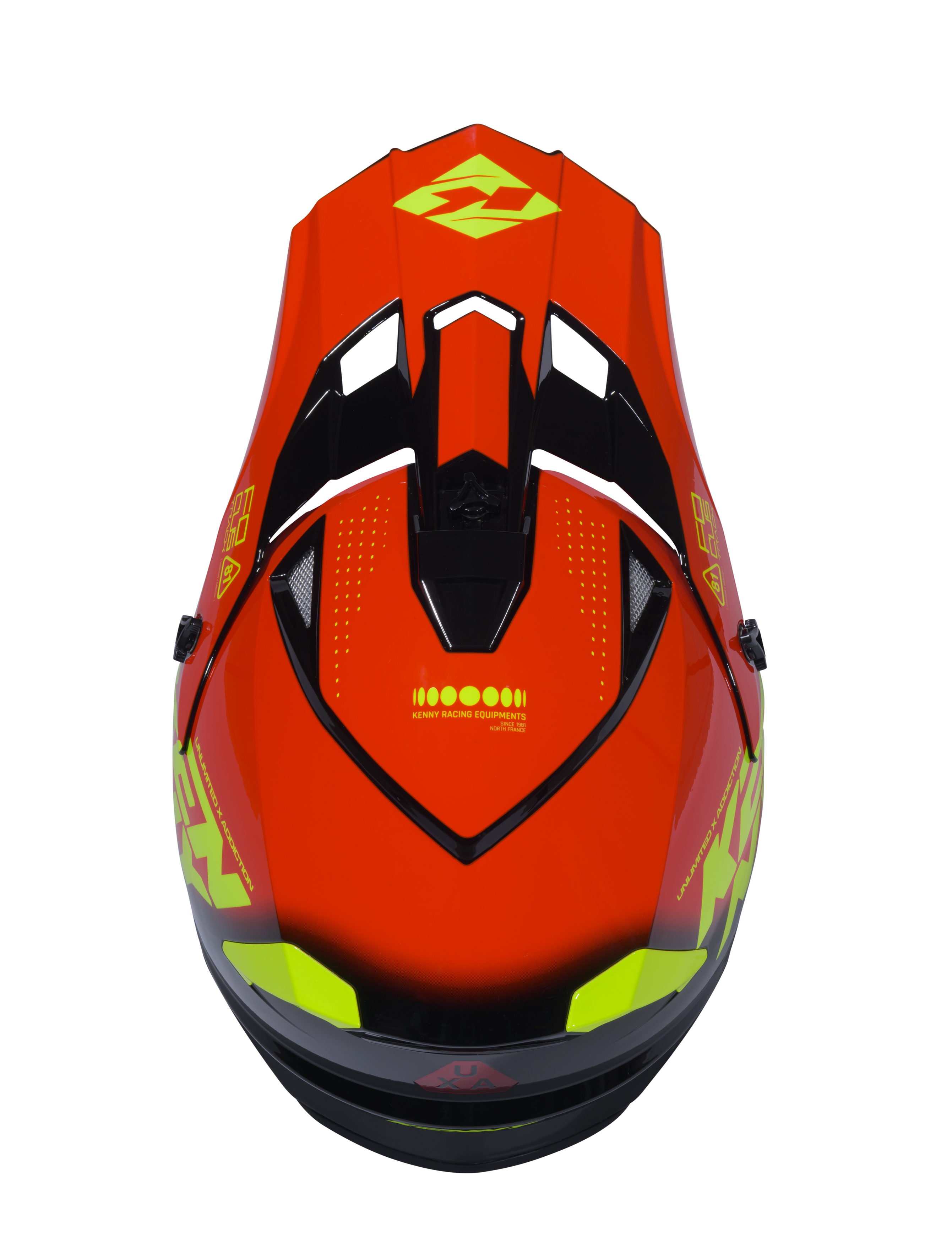 KENNY TRACK HELMET GRAPHIC FOCUS RED - 4
