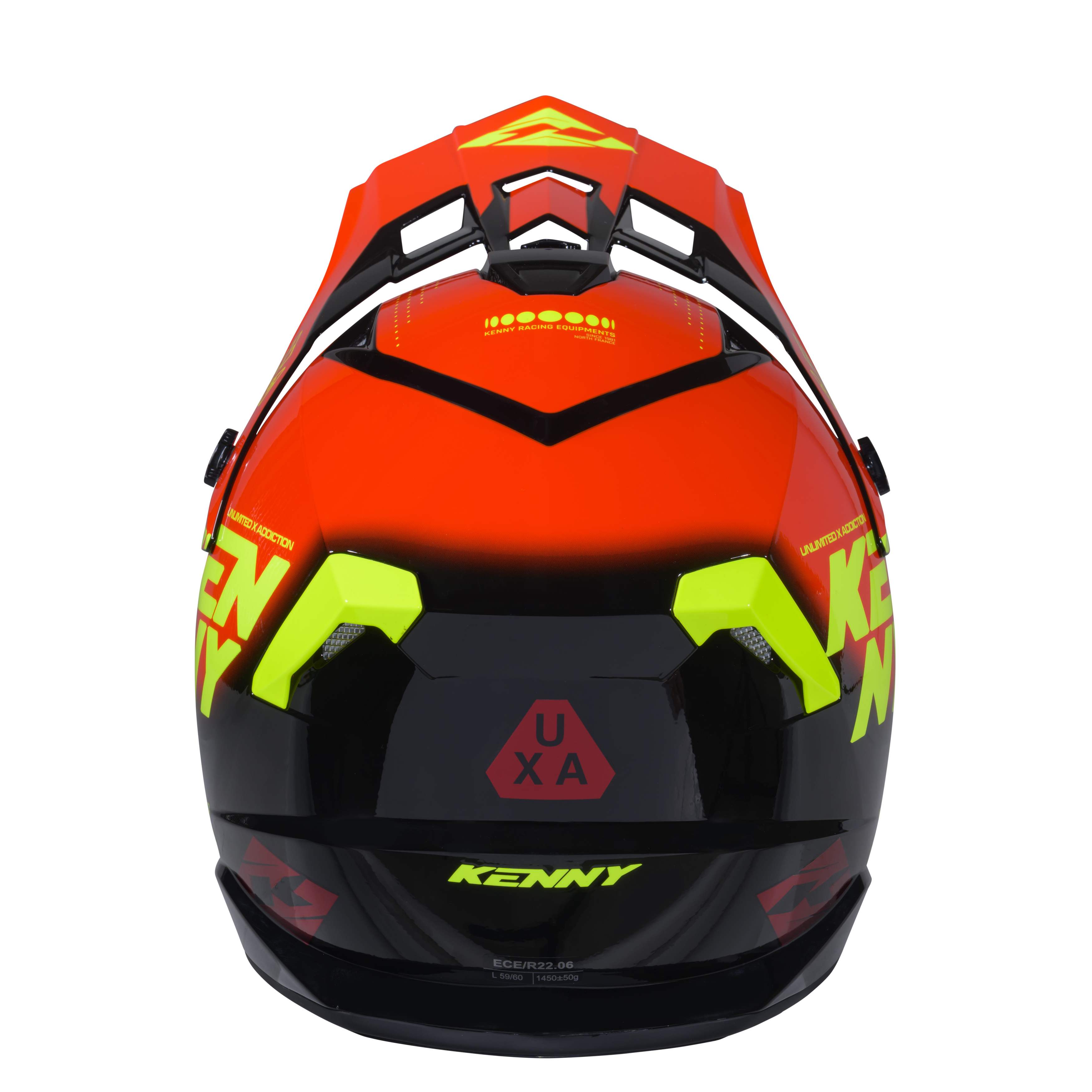 KENNY TRACK HELMET GRAPHIC FOCUS RED - 3
